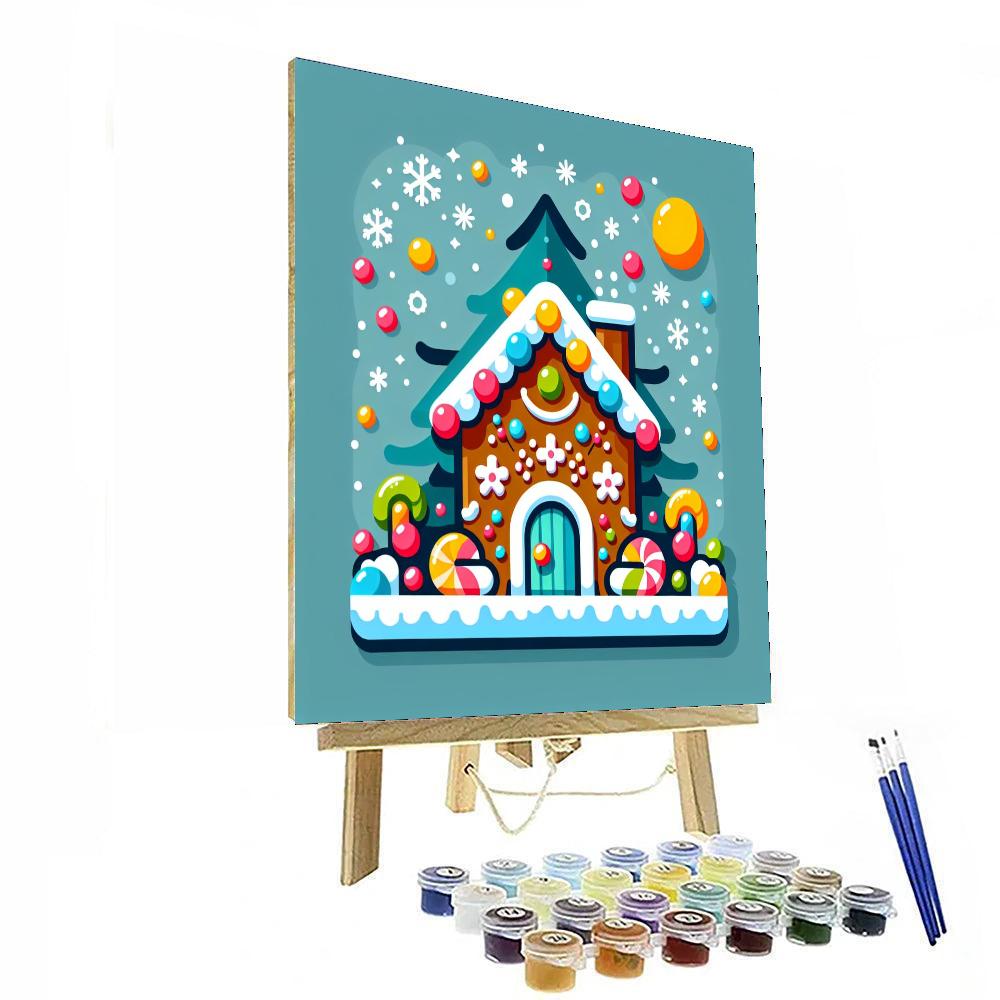 Gingerbread House Extravaganza Painting By Numbers Kit
