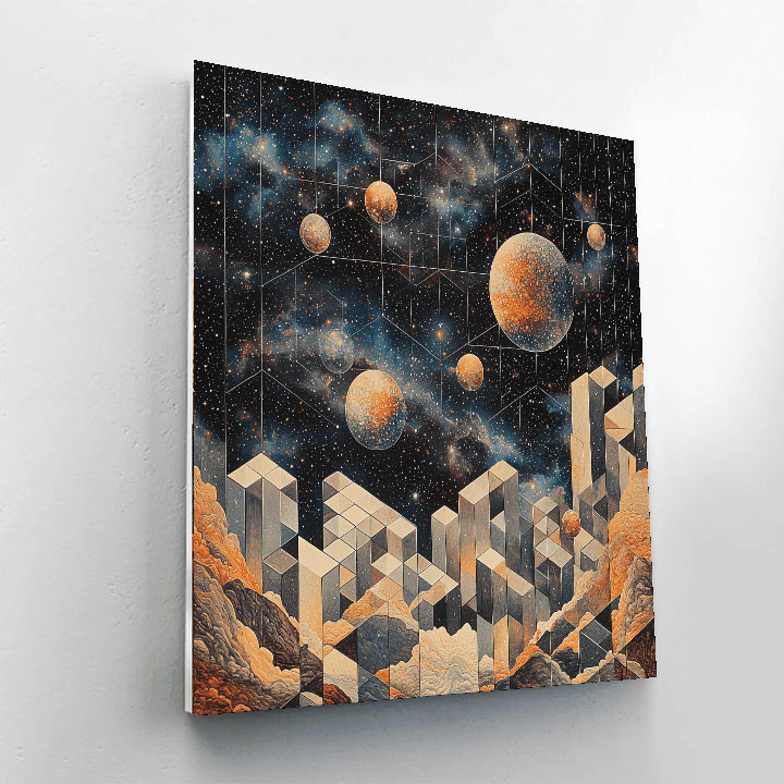 M.C. Escher Inspired Galactic Explorations  Paint By Numbers