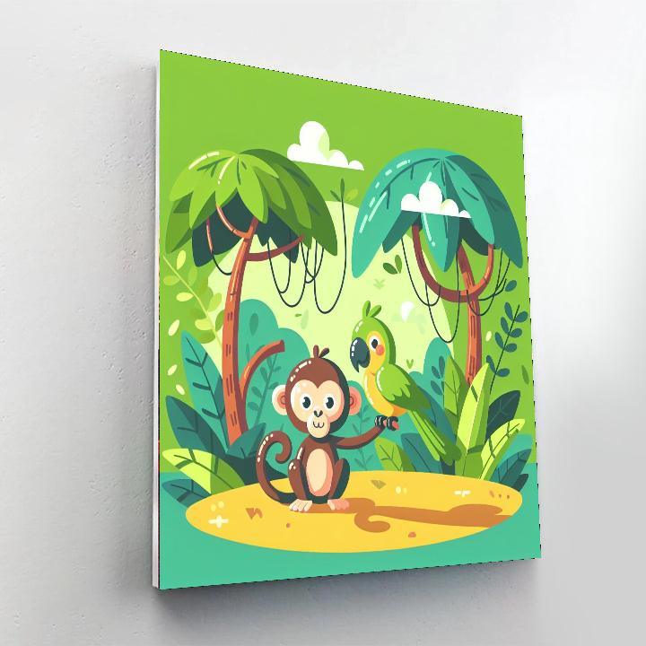 Sunny Jungle Frolic Paint By Color