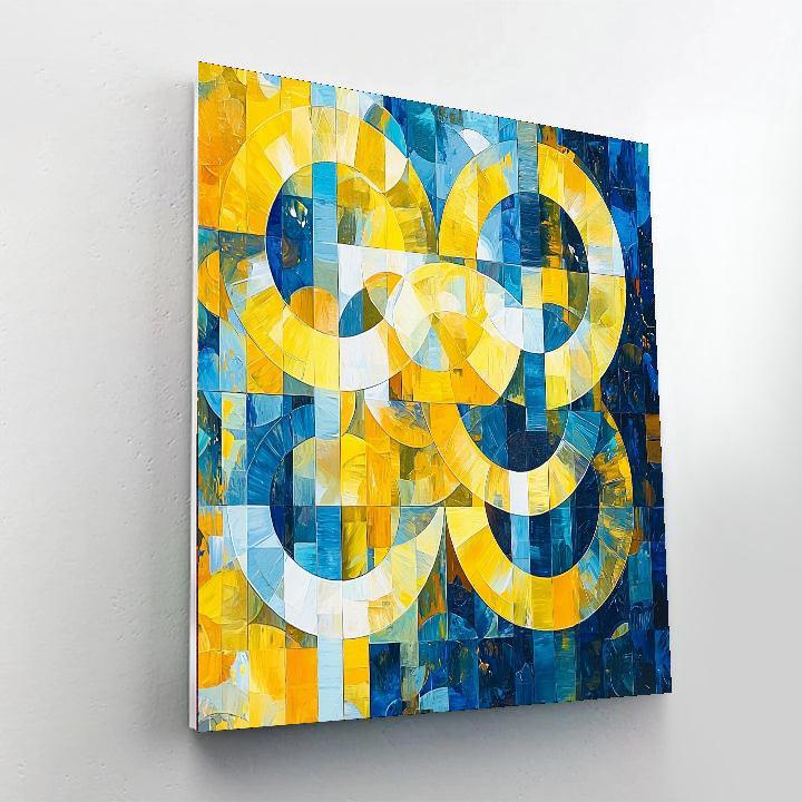 Kazimir Malevich Inspired Celestial Shapes  Numbered Painting Kits