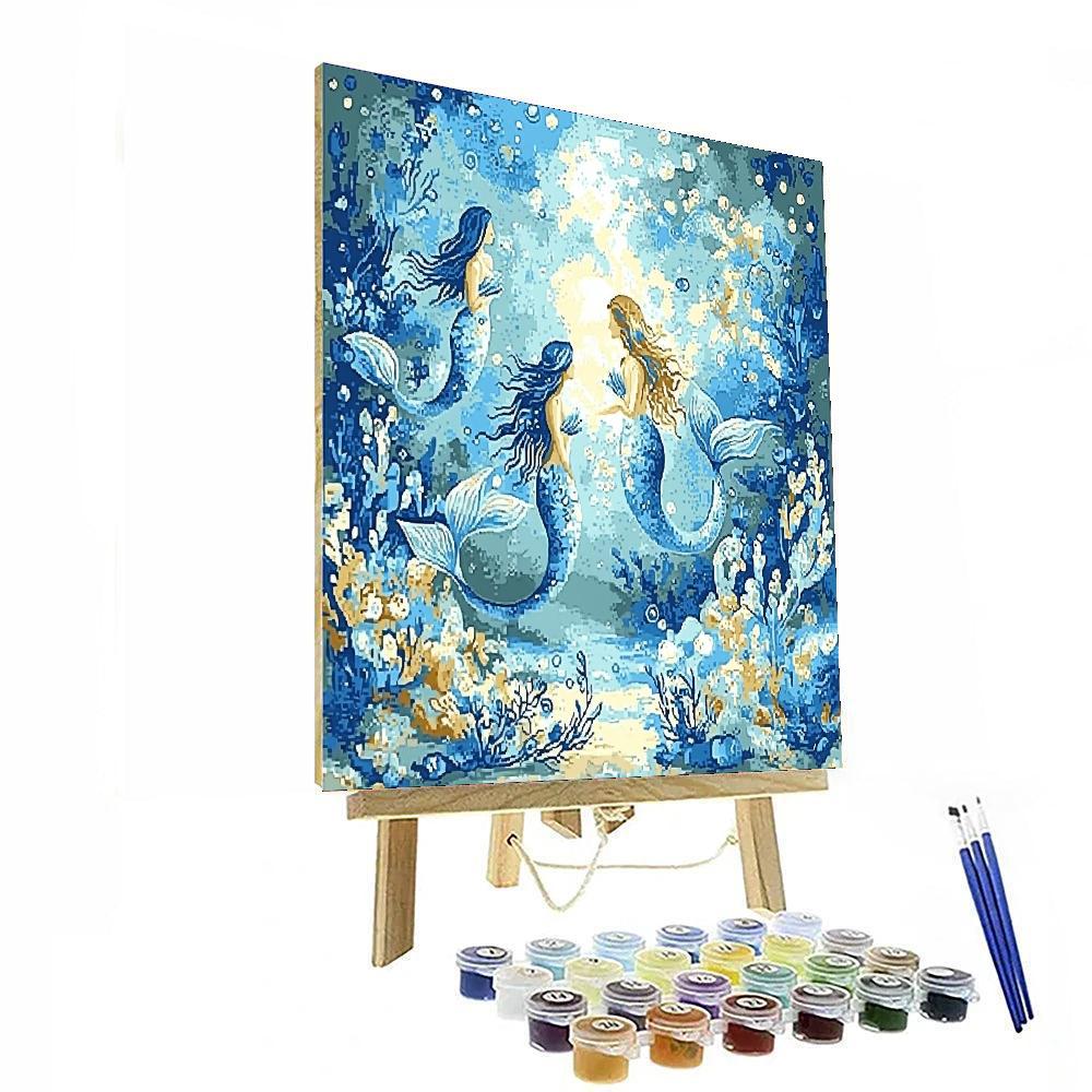 Botticelli Inspired Botticelli's Oceanic Myth  Number Painting