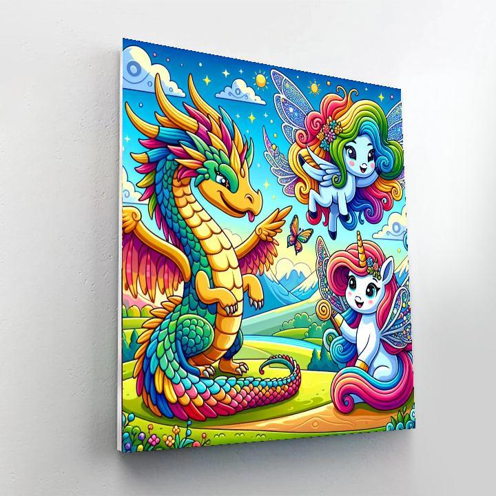 Magical Fantasy Creatures Painting By Numbers Kit
