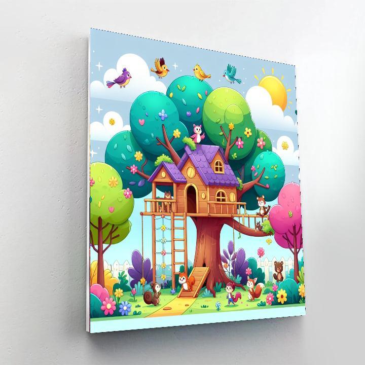 Magical Treehouse Adventure Paint By Numbers