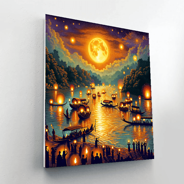 Naga Fireball Festival - Thailand Paint By Numbers Kits