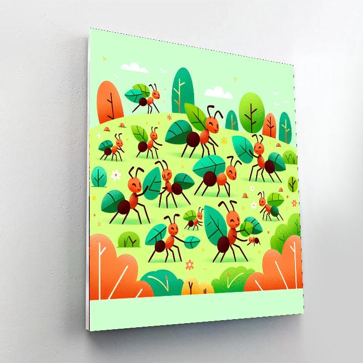 Adventurous Ant Expedition Number Painting