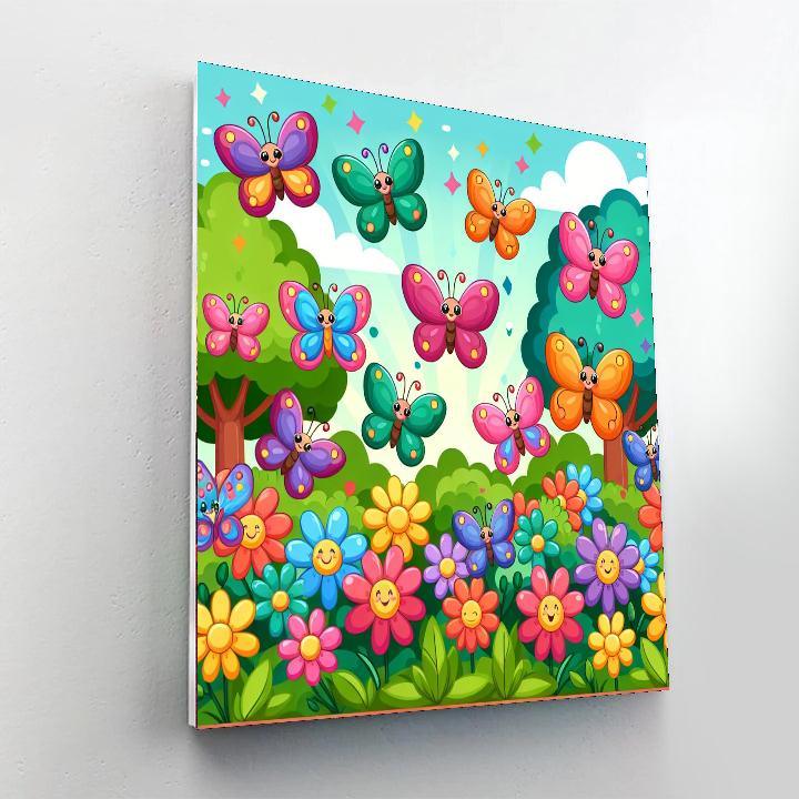 Colorful Butterfly Sanctuary Paint By Number