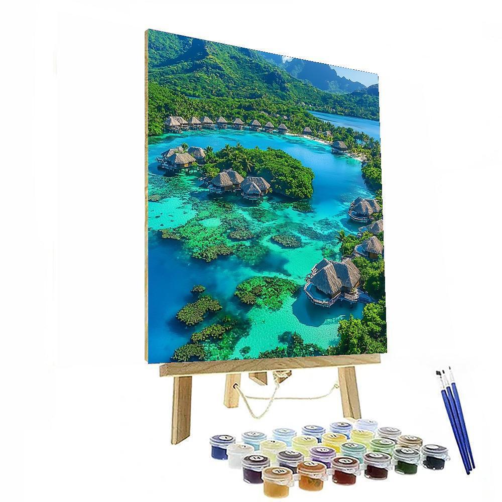 Lagoons Of Bora Bora Paint By Number