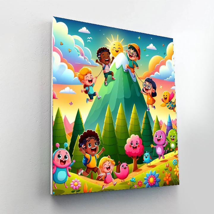 Magical Mountain Climb Paint By Numbers Art