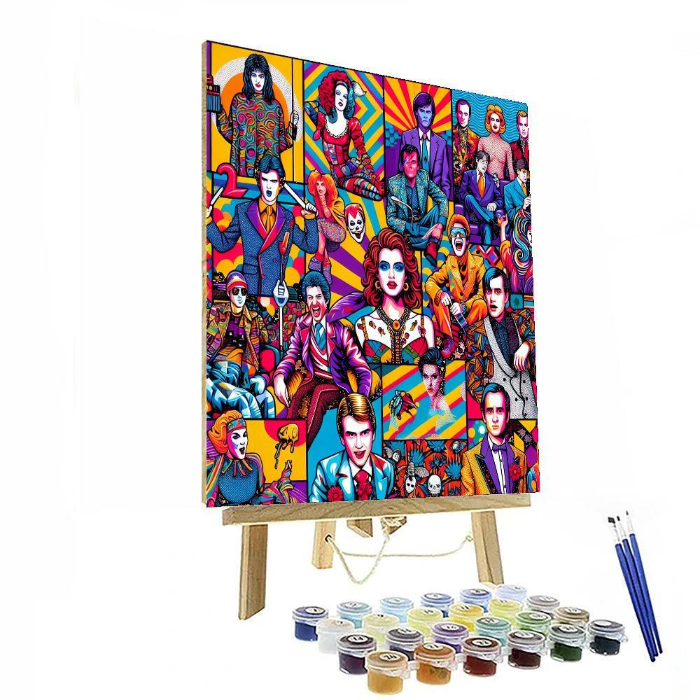 Retro Pop Culture Explosion DIY Paint By Numbers
