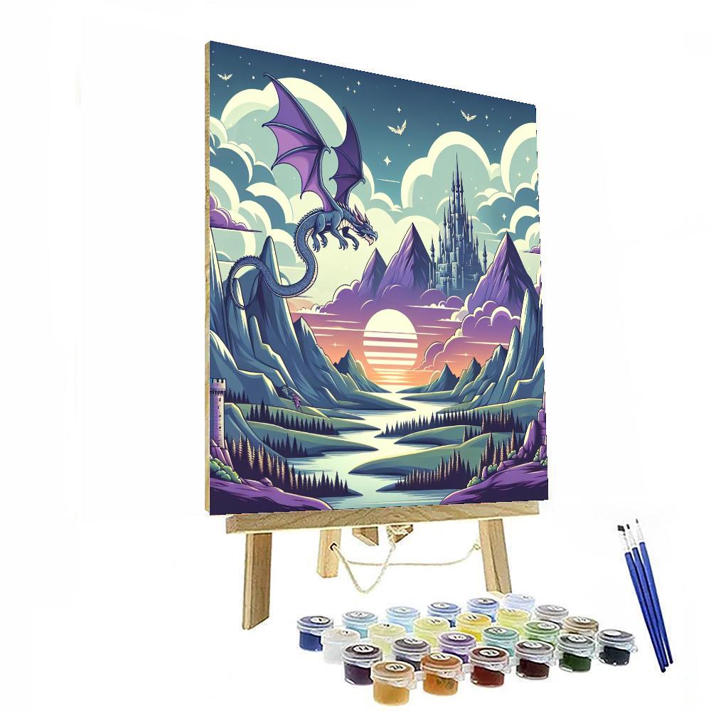 Majestic Dragon Quest Painting Number Kit