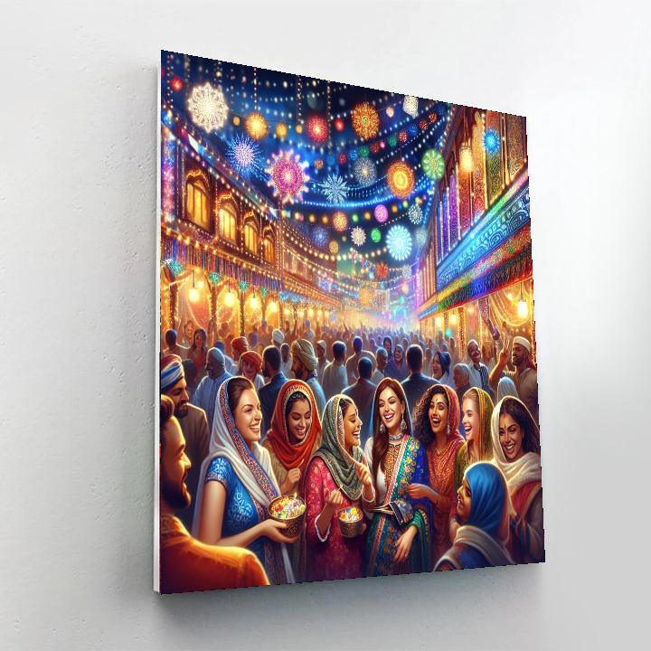 Joyful Festival Lights Paint By Number