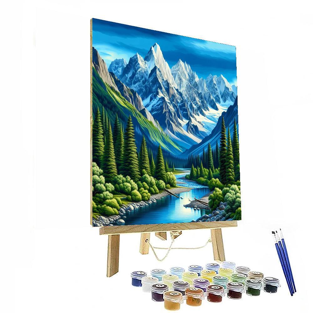 Majestic Mountain Journey Paint By Number