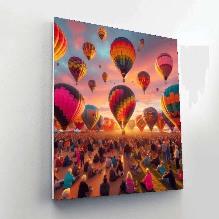 Albuquerque Hot Air Balloon Festival - Albuquerque, Usa Paint By Color
