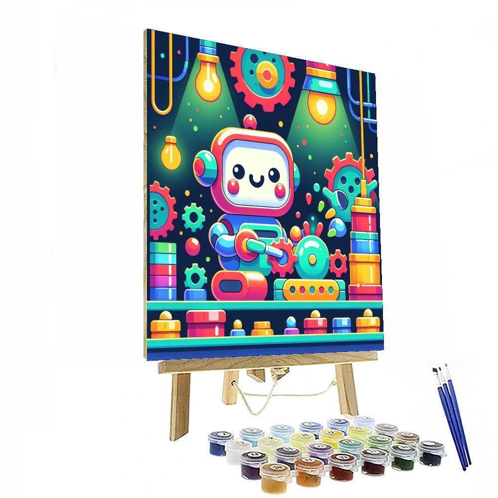 Creative Robot Adventures Painting Number Kit