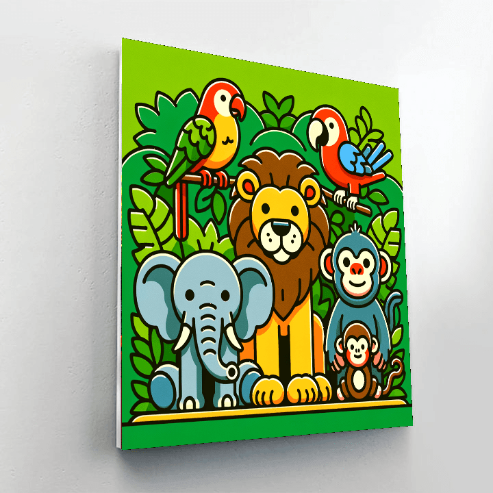 Jungle Explorers Adventure DIY Paint By Numbers