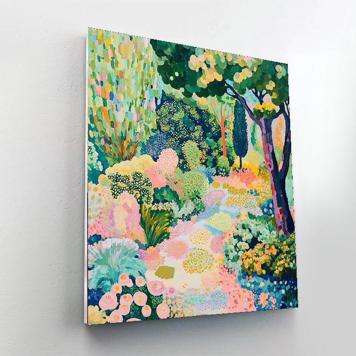Paul Cézanne Inspired Fractal Garden  Painting By Numbers Kit