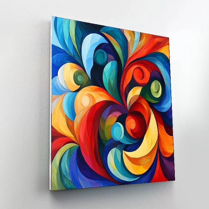 Paul Cézanne Inspired Fluid Emotions  Paint By Color