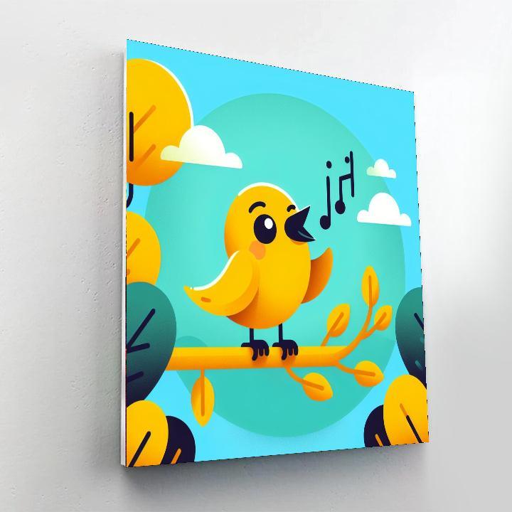 Charming Canary Sing Paint By Color
