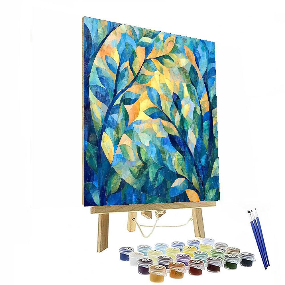 Paul Cézanne Inspired Abstract Symphony Of Nature  Painting By Numbers Kit
