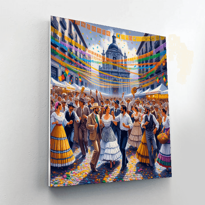 Fiesta De San Isidro - Spain Paint By Numbers Kits