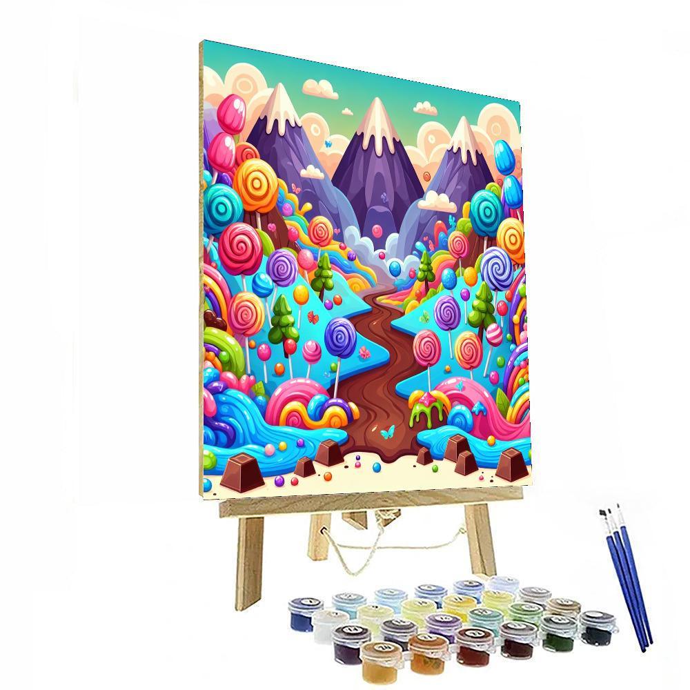 Sunny Day In Candyland Paint By Numbers