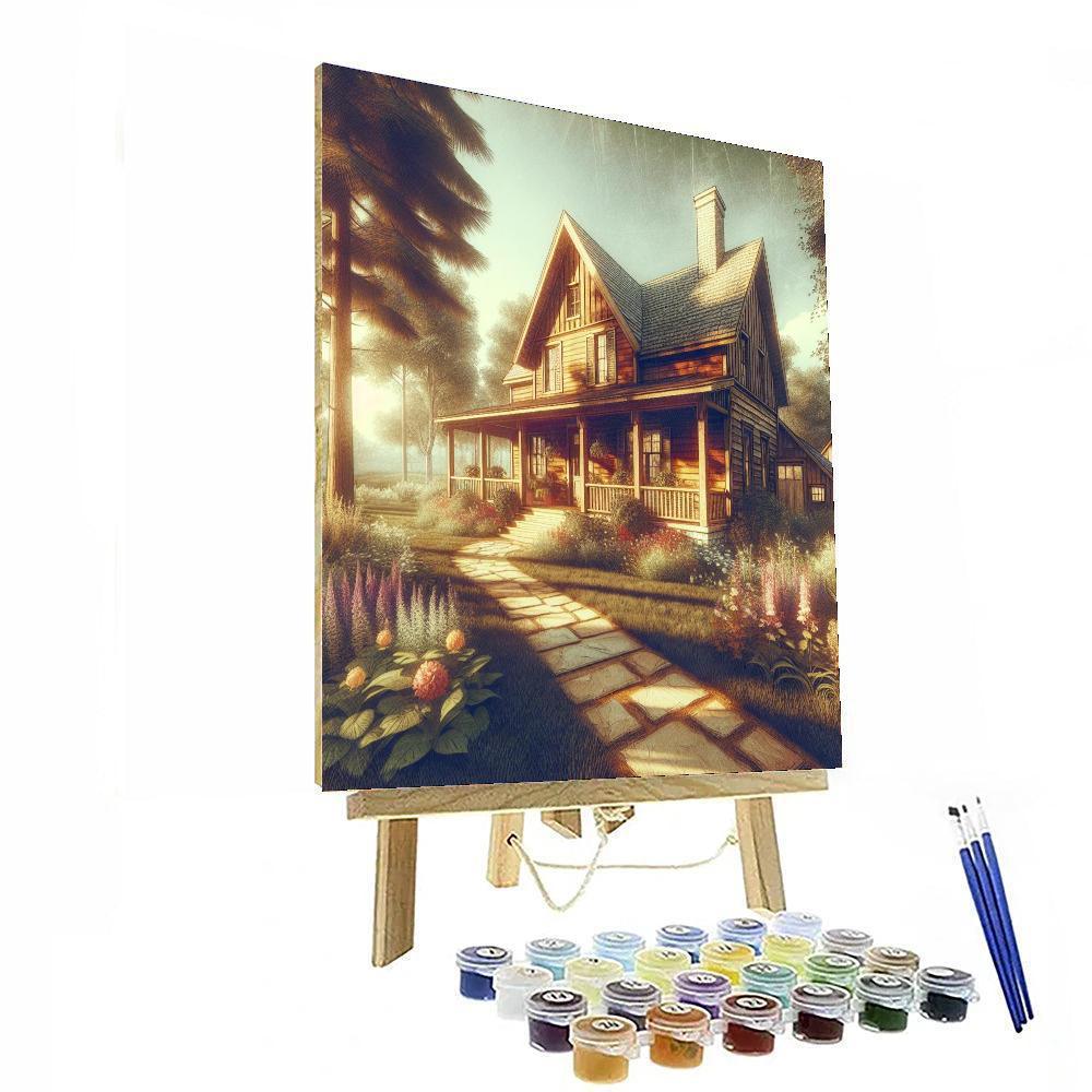 Rustic Farmhouse Comfort DIY Paint By Numbers