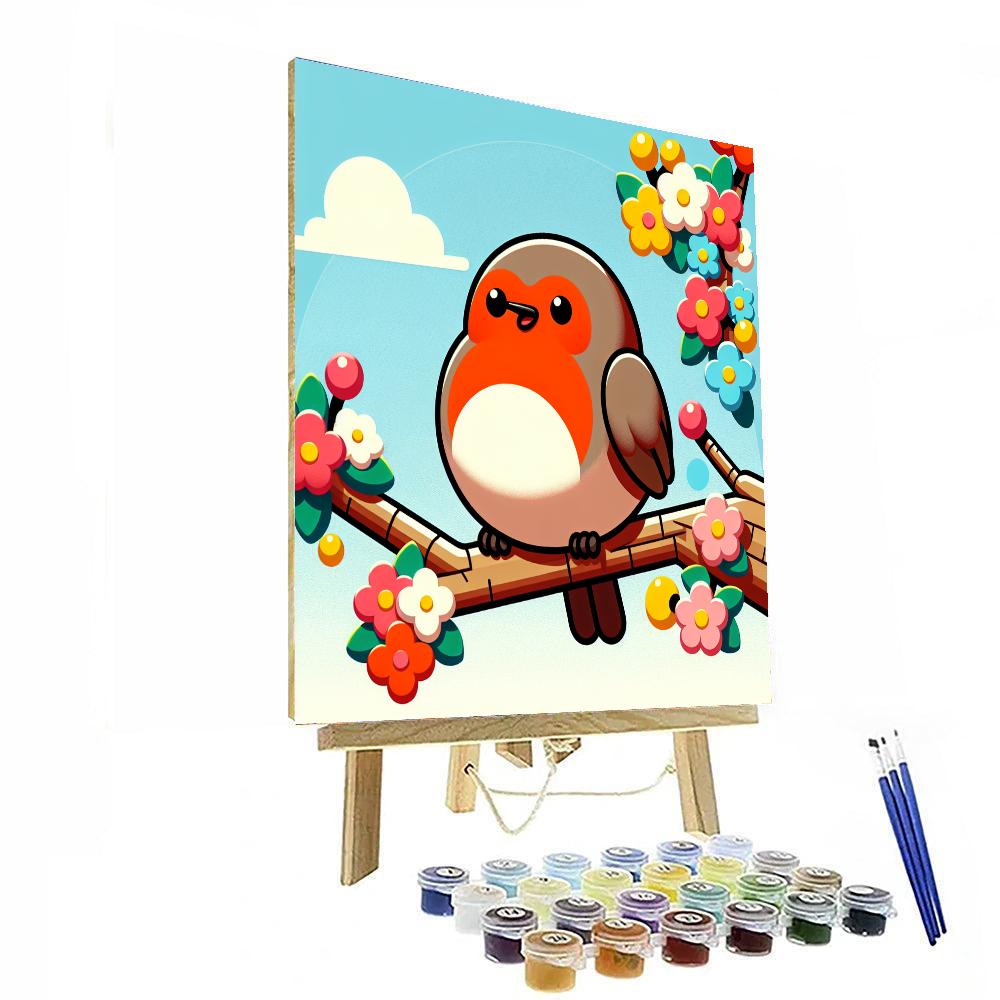 Chirpy Robin's Spring Morning Paint By Numbers Kits