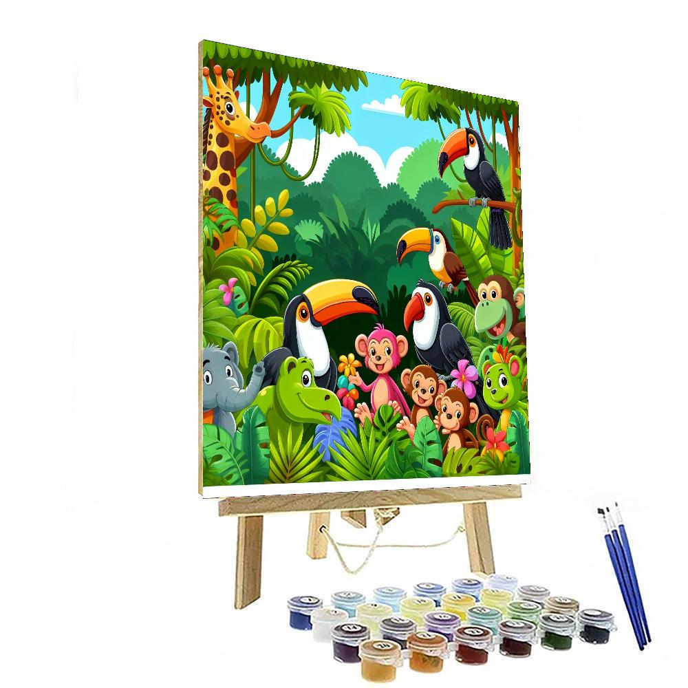 Rainforest Revelations Number Painting