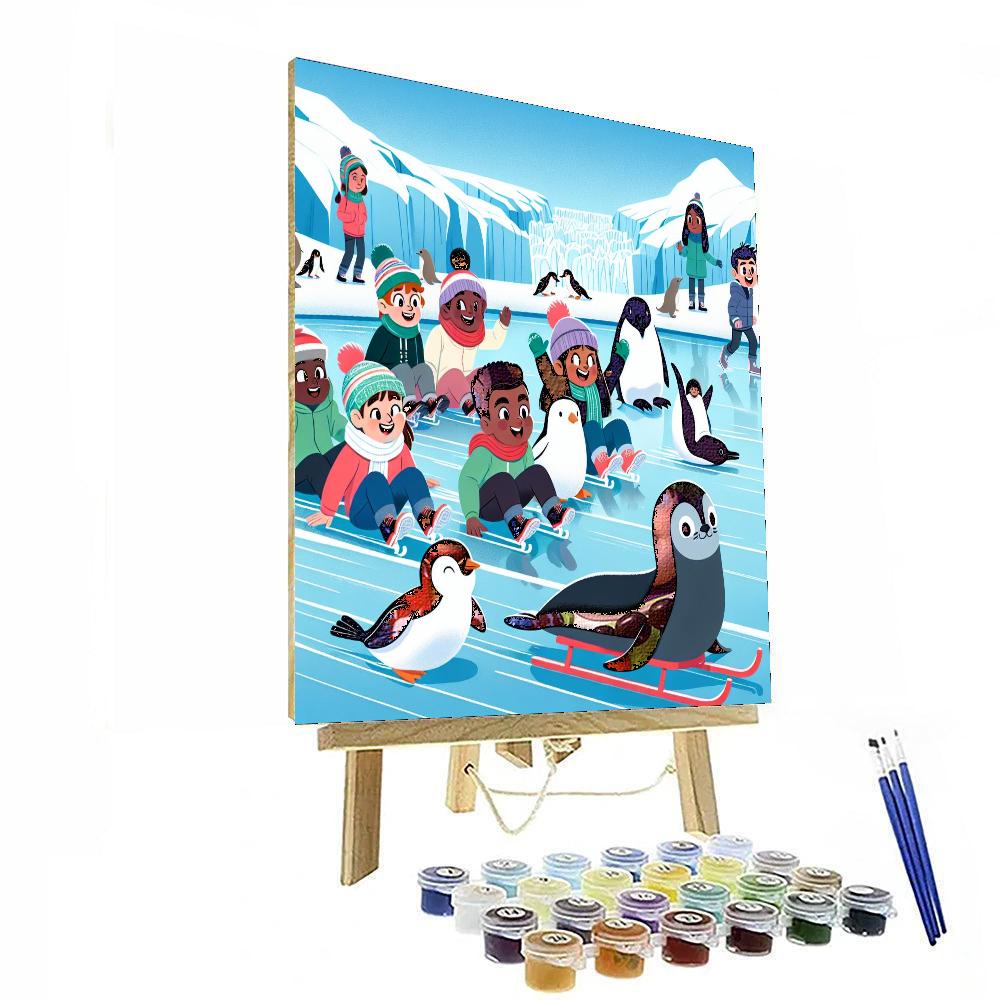 Glacial Glacier Glide Numbered Painting Kits
