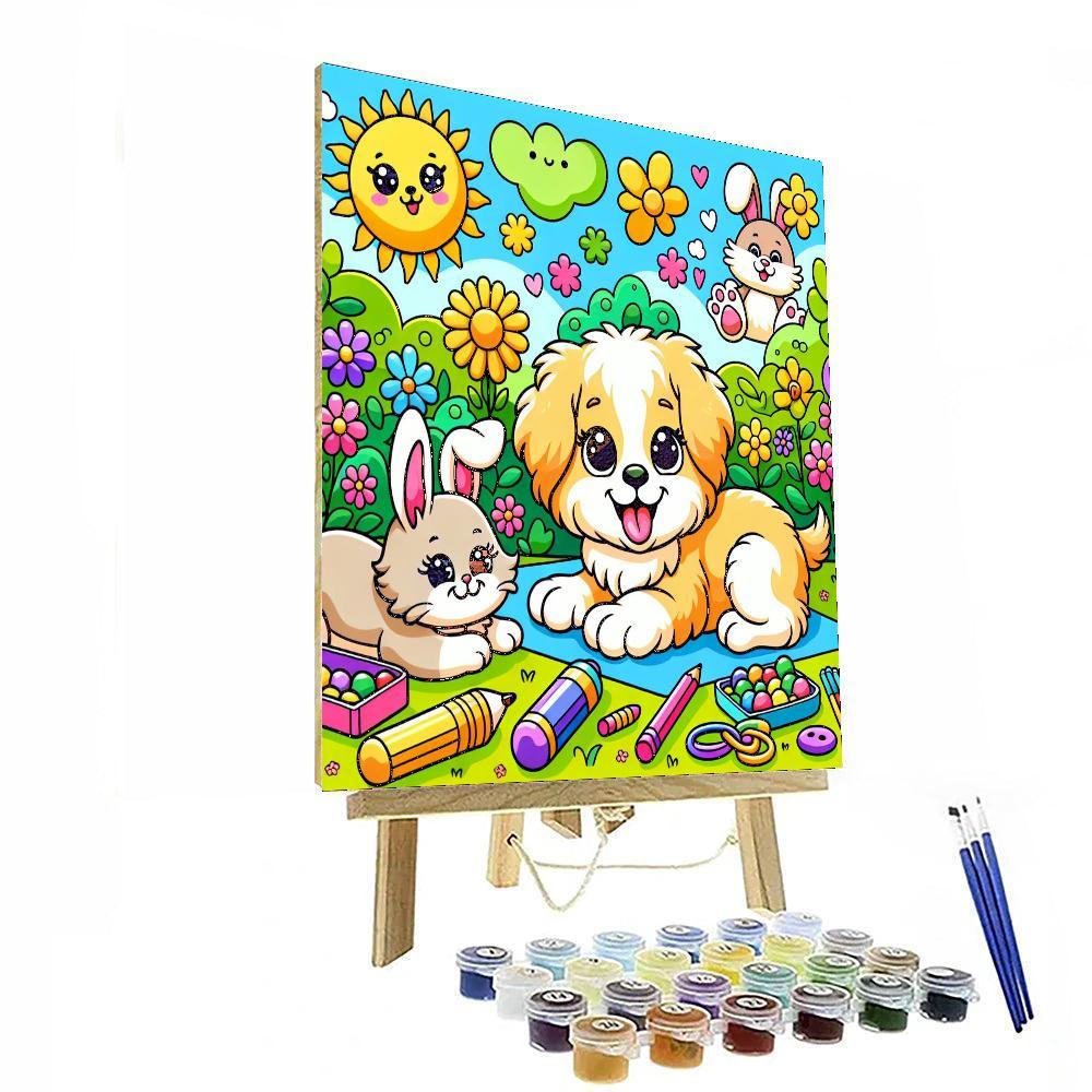Playful Pet Portraits Numbered Painting Kits