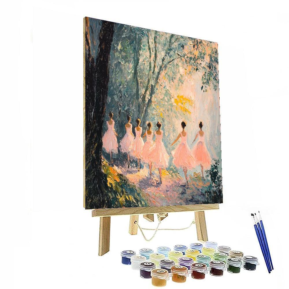 Edgar Degas Inspired Rhapsody In Light  Paint By Numbers Kits