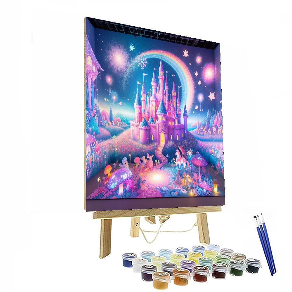 Charming Princess Castle Paint By Numbers