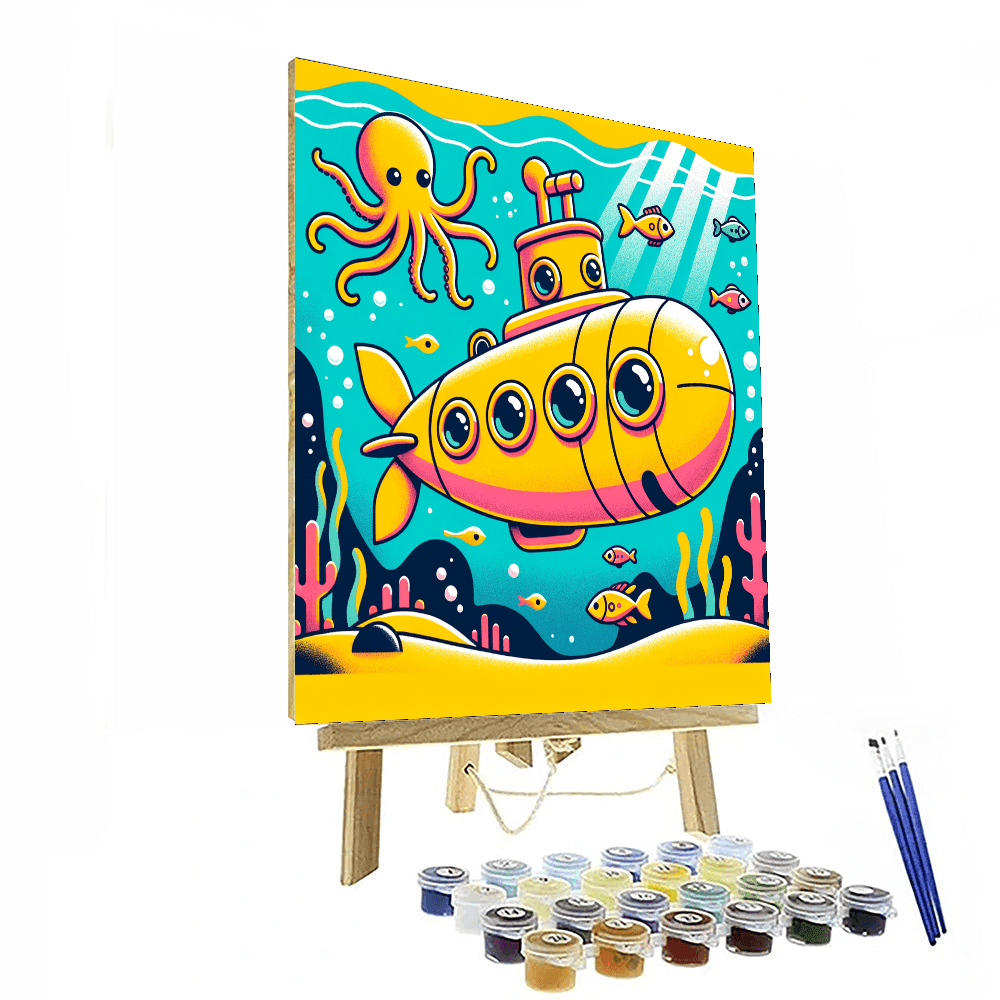 Underwater Submarine Quest Paint By Number