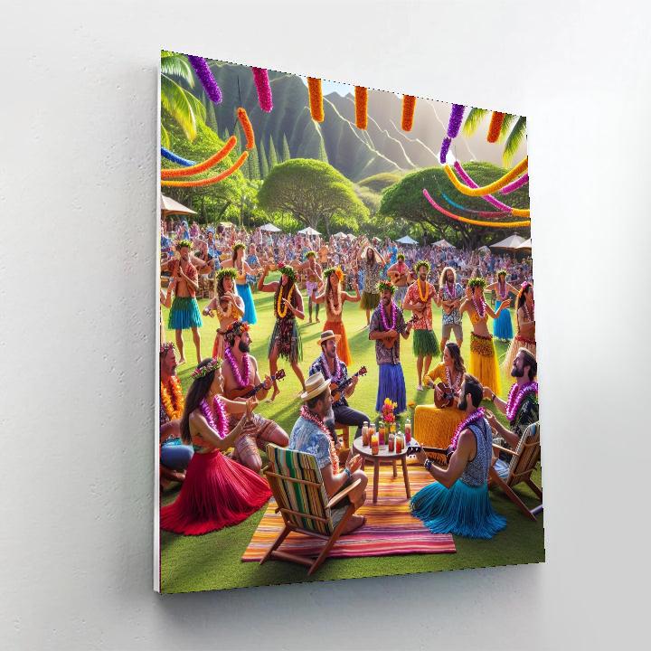 Pahoa Hawaiian Music Festival Paint By Number