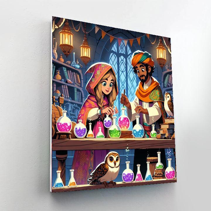 Mystic Wizard's Workshop Painting Number Kit