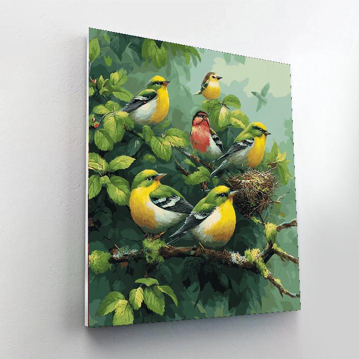 Songbird Of Happiness Numbered Painting Kits