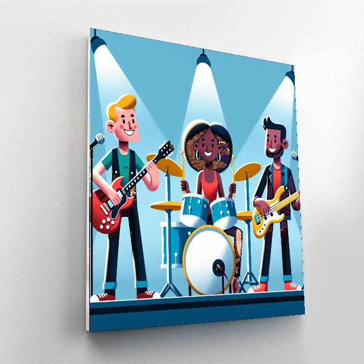 Rockstar Band DIY Paint By Numbers