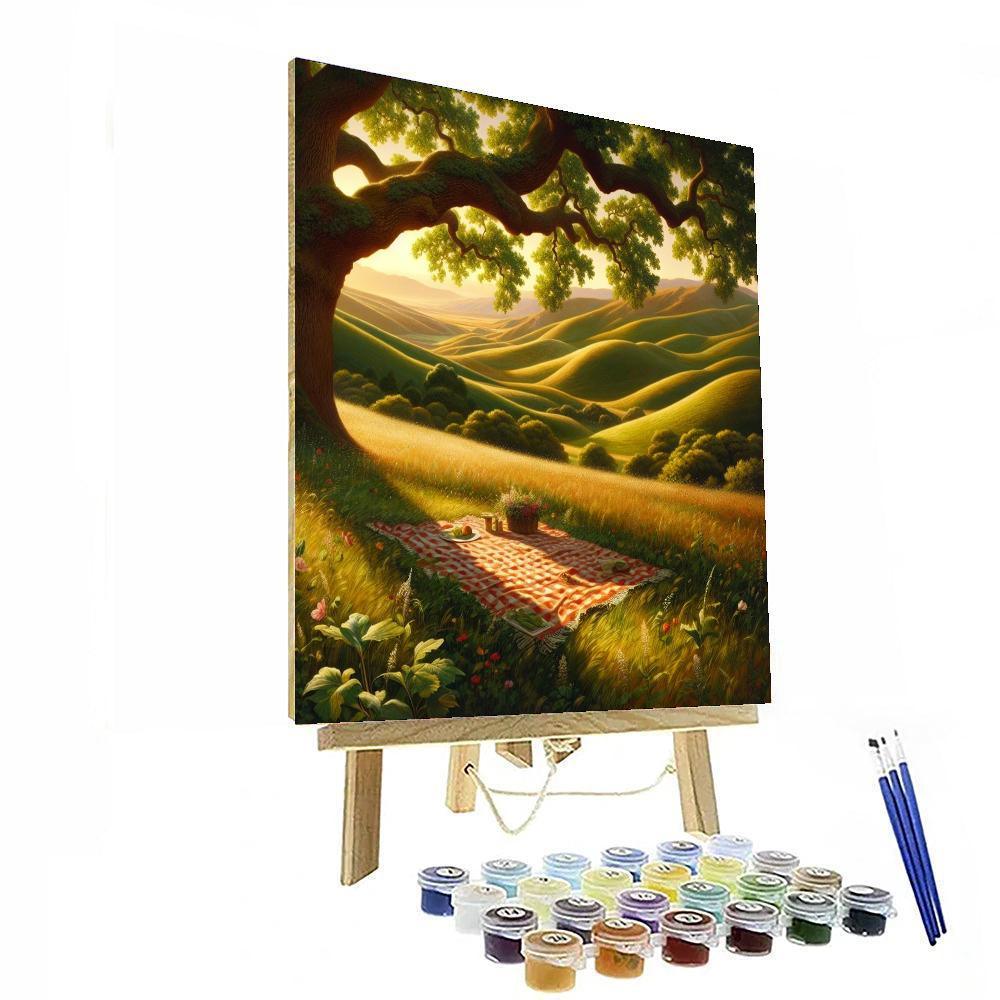 Whimsical Countryside Picnic Numbered Painting Kits