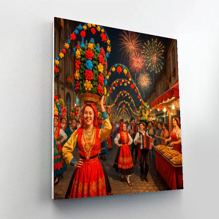 Festa De Nossa Senhora Da Agonia Painting Number Kit