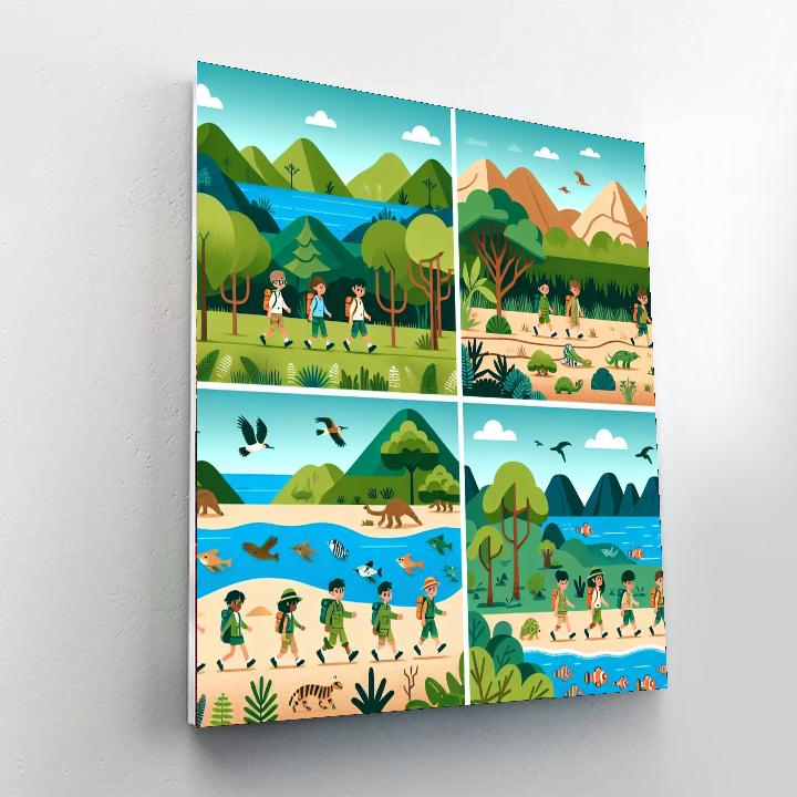 Ecosystem Explorer Adventure Painting Number Kit