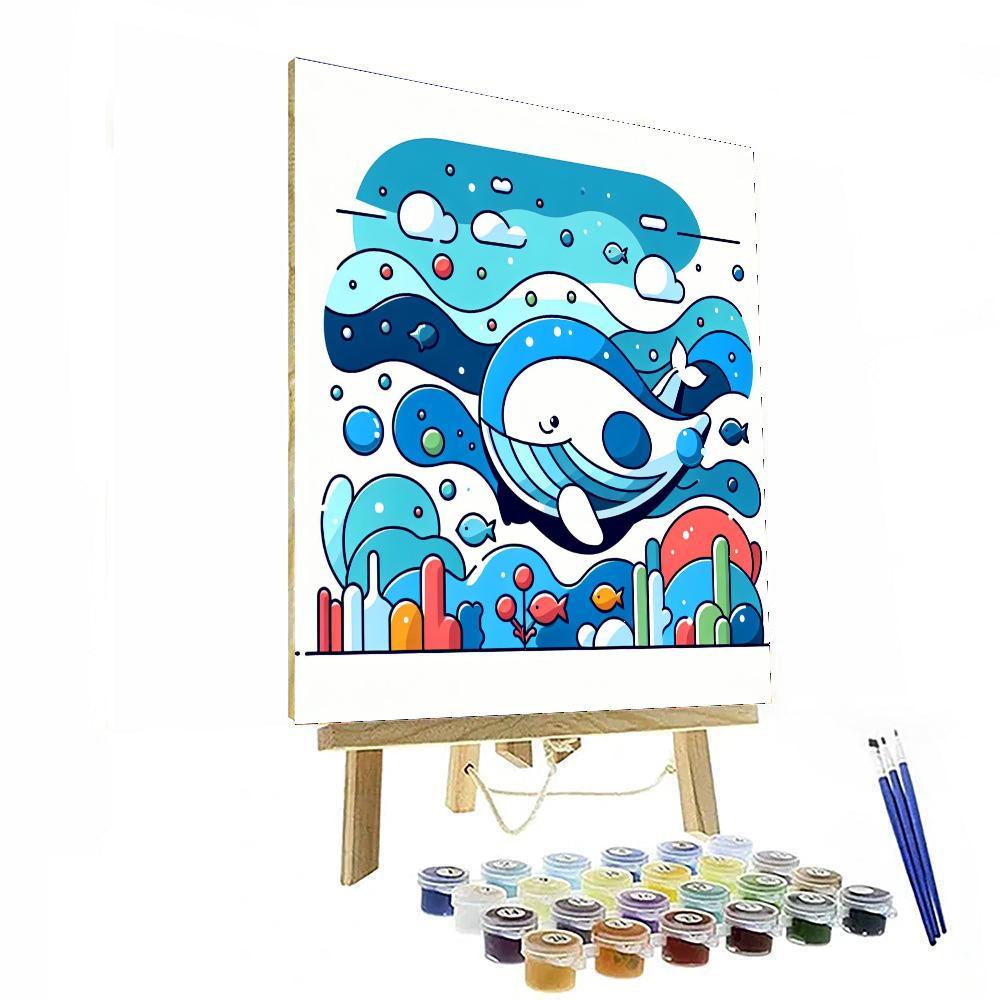 Wonder Whale Number Painting