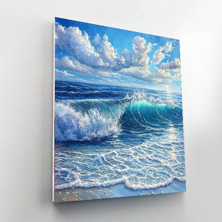 Michelangelo Inspired Majestic Waves  DIY Paint By Numbers