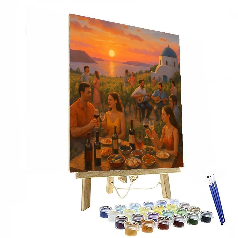 Santorini Sunset Wine Festival - Santorini, Greece DIY Paint By Numbers