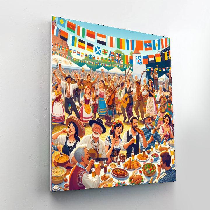 Folk Festival - Usa Paint By Numbers Art