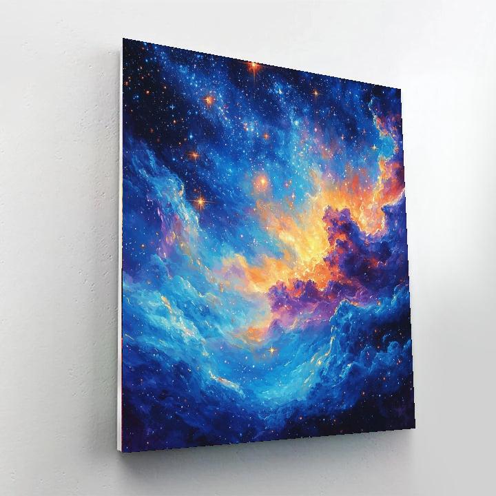 Leonardo Da Vinci Inspired Nebula Dreams  Paint By Numbers