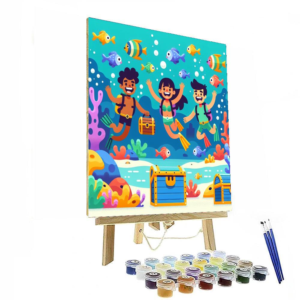 Exciting Ocean Treasure Hunt Paint By Numbers