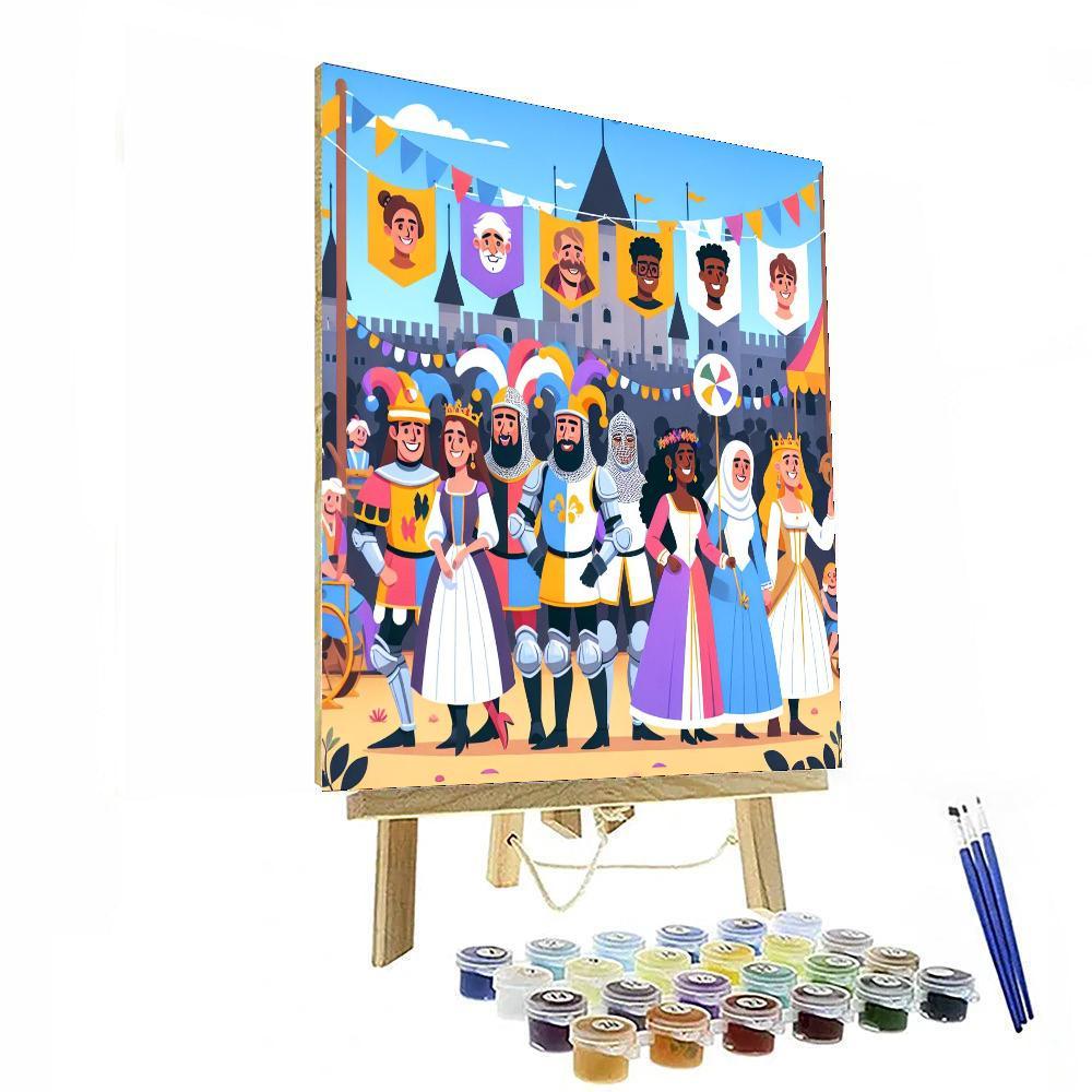 Medieval Festival Day Paint By Color
