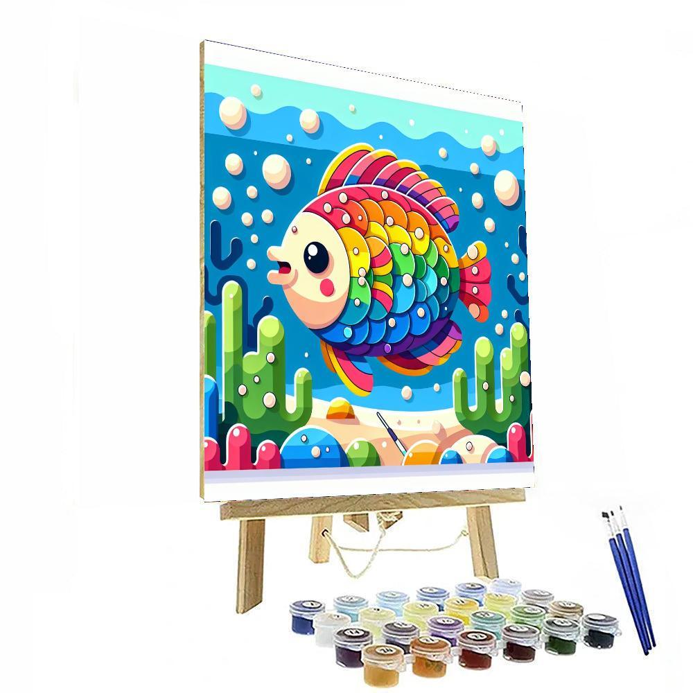 Rainbow Fish Adventure Paint By Color
