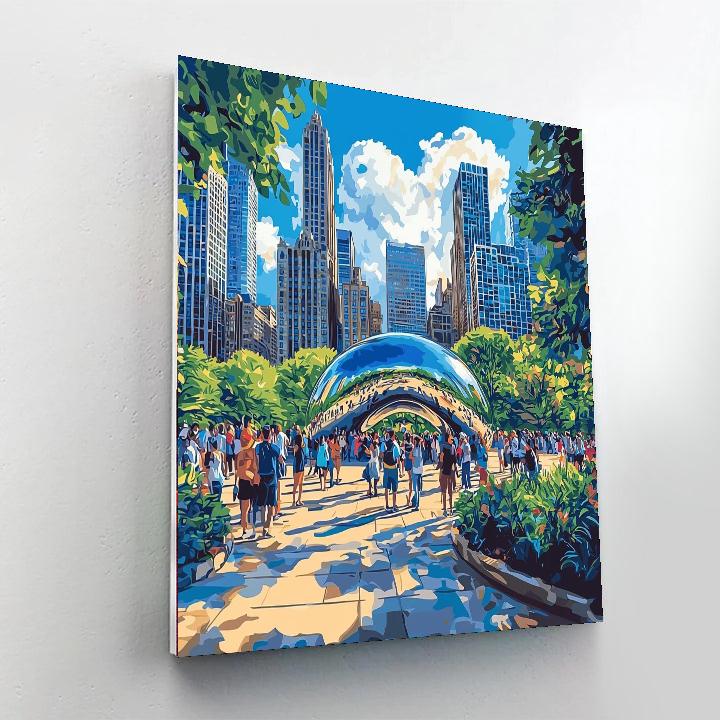 Millennium Park DIY Paint By Numbers