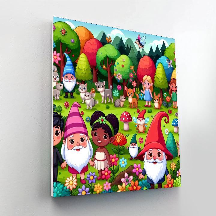 Joyful Magical Forest Paint By Number
